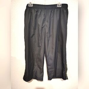 Danskin Now Windbreaker Capris with Yellow Trim